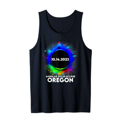 Annular Solar Eclipse 2023 Oregon Annular Solar Eclipse OREGON October 14 2023 Tank Top