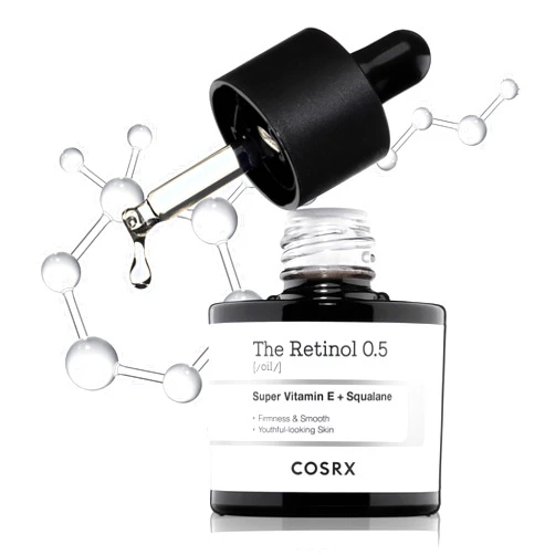 COSRX Retinol 0.5 Oil, Anti-aging Serum with 0.5% Retinoid Treatment for Face, Reduce Wrinkles, Fine Lines, & Signs of Aging, For Day & Night, Not Tested on Animals, Korean Skin Care