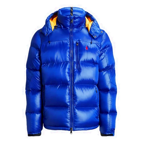 POLO RALPH LAUREN Mens The Gorham Glossed Down Jacket (Royal Blue, L)