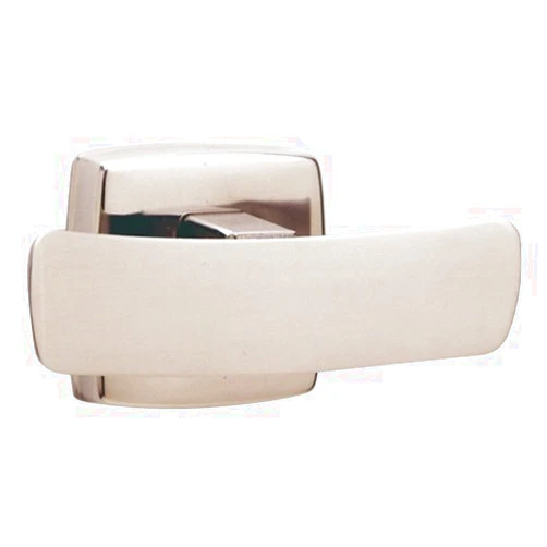 Bobrick 76727 Stainless Steel Surface Mounted Double Robe Hook, Satin Finish, 3-15/16