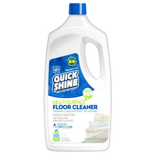 Quick Shine Multi Surface Floor Cleaner 64oz, Ready to Use-Streak Free-No Rinse, Use on Hardwood, Laminate, Luxury Vinyl Plank & Stone, Use in Spray Mops & Vac Mops, Safer Choice Cleaner