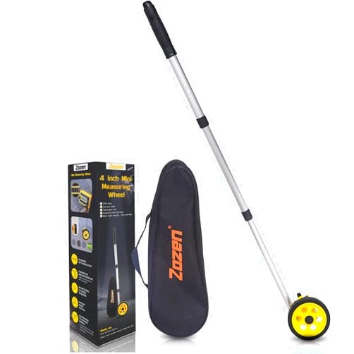 Zozen Measuring Wheel in Feet and Inches, Scalable Length 40in, 4-inch Measure Wheel, Walking Measurement Up To 10,000Ft | Mechanical | One Key to Reset, Include Carrying Bag.