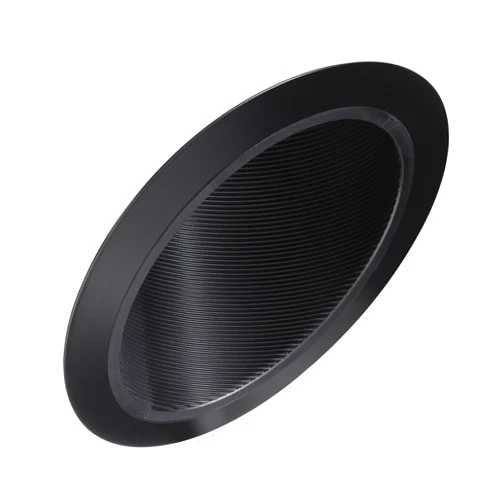Juno Lighting 604B-BL 6-Inch Super Slope Downlight Black Baffle, Black Trim