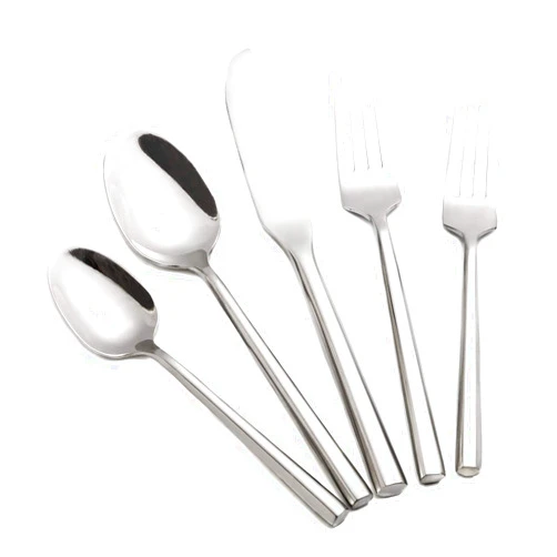 Kelenfer Silverware Set Flatware Set Stainless Steel Cutlery Set 20 Piece with Hexagon Handle Wedding Gift Home Hotel Use Service for 4