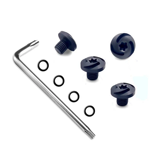 BESTWEST Fancy Screws for Sig Sure P238 P938 Grip, Include O-Rings & T10 Torx Key, Black Screws