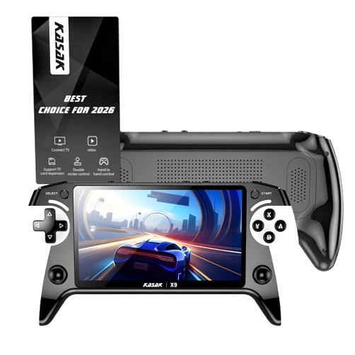 KASAK Retro Handheld Game Console of Boy Portable Hand Held Video Games X9 Preloaded Wireless Juegos para Niños Stick TV Pixel Gaming for Kids Sf3000 Plug 'n' Play Drive Systems De Juegos Portátil