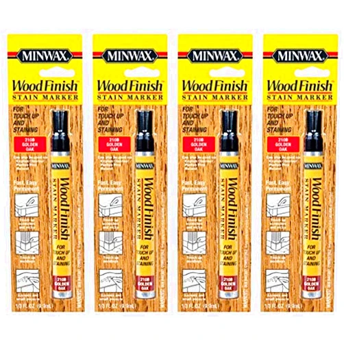 Minwax 63481000 Wood Finish Stain Marker, Golden Oak 4 Pack