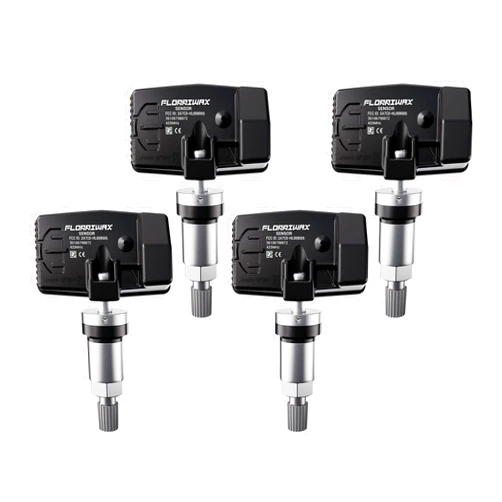 FLORRIWAX TPMS Sensor 433MHz Tire Pressure Monitoring Sensor Compatible with BMW Ferrari Mclaren Mini Rolls Royce. OE Replacement # 36106798872,36106874830,F11001648001 (4Pcs)