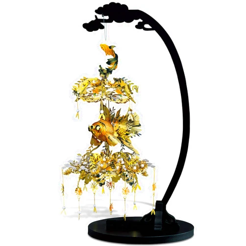 Piececool Metal 3D Puzzles for Adults, Chinese Lantern 3D Model Building Kits for Family Time, Creative Home Decoration Best Gifts DIY Metal Crafts Kit, 189Pcs