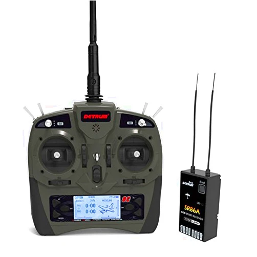 DETRUM GAVIN-8C Transmitter with Istone SR86A Receiver for RC Model Airplane Helicopter Racing FPV Drone