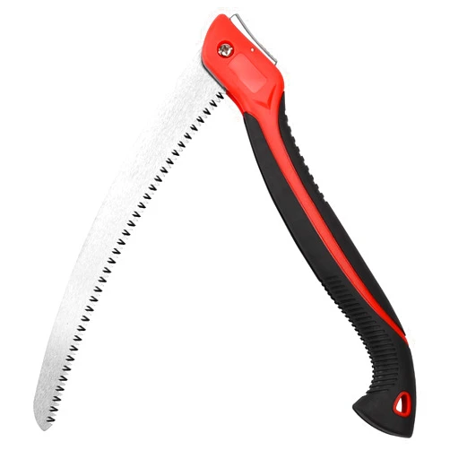 WEIMELTOY 12 Inch Heavy Duty Pruning Saw, Folding Hand Saw with SK5 Curved Blade, Triple-cut Razor Teeth Used for Trees Wood Cutting Camping Gardening Work, Hiking, Landscaping, Tree Trimming