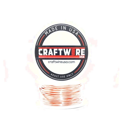 Craftwire USA Solid Bare Copper Wire Round,Bright,Dead Soft,25 Feet 22 Gauge (Choose 18 to 24 Gauge)