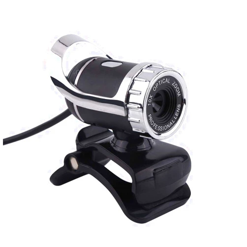 Yoidesu USB Cam Desktop Laptop Camera,Manual Focus HD Webcam with Built-in Microphone,Clip-on Mini Plug and Play Video Calling Webcam,360° Rotating(Silver)