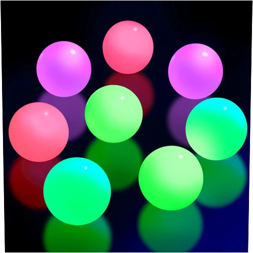 Skylety 8 Pieces Glow in The Dark Sticky Balls 2.6 Inches Elevated Glowing Stress Ceiling Lumi Balls Relax Cool ASMR Stuff for Ceiling Wall Adults (Pink, Yellow, Purple, White)