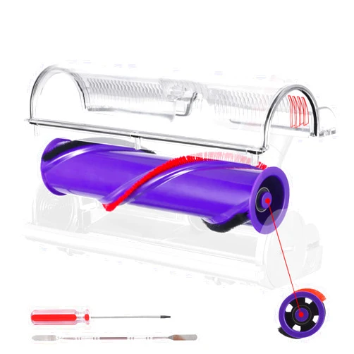 WYWY.Wide Roller Brush Bar and Foot Window Set Replacement for Dyson V8 SV10 Animal Absolute series 967483-01 967483-03 Vacuum Parts - Upgrade Quick Release Direct Drive Motorhead to Anti-Tangle Comb Head