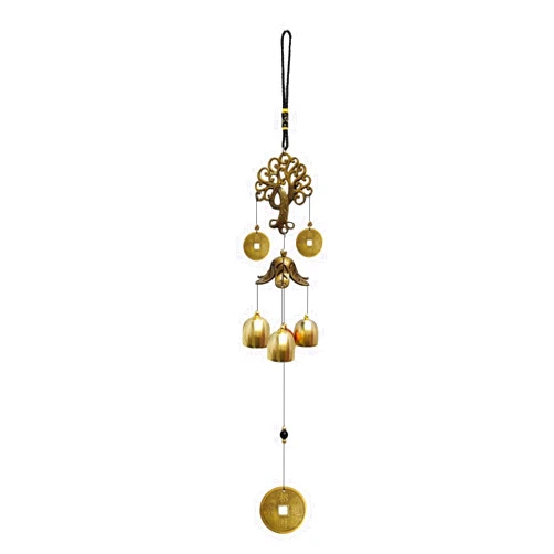 XUJIQI Wind Chimes Outdoor Fortune Tree WindChimes Metal Bells Wind Chime Christmas Decor Home Garden Hanging Decoration Gift One Size