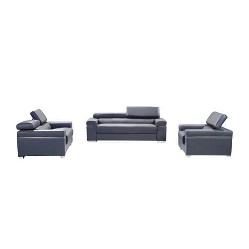 J&M Furniture J and M Furniture Soho Sofa in Grey Leather