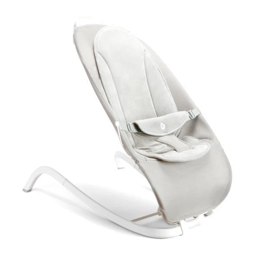 Munchkin® Electric Baby Bouncer & Rocker with Digital Touch Display, Soothing Sounds & 3 Recline Positions - Automatic Bouncing & Rocking, Grey