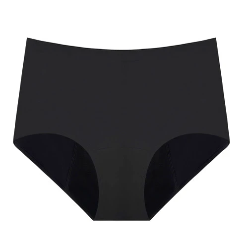 AIRCUTE Washable Super Absorbent Urinary Incontinence Underwear for Women, High Waist Panties for Moderate or heavy Bladder Urine Leaks 150ML (3X-Large, Black)