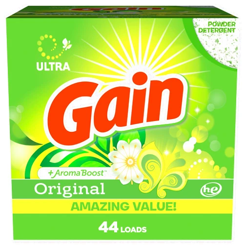 GAIN Powder Laundry Detergent for Regular & he Washers, Original Scent, 45 Oz (Packaging May Vary)
