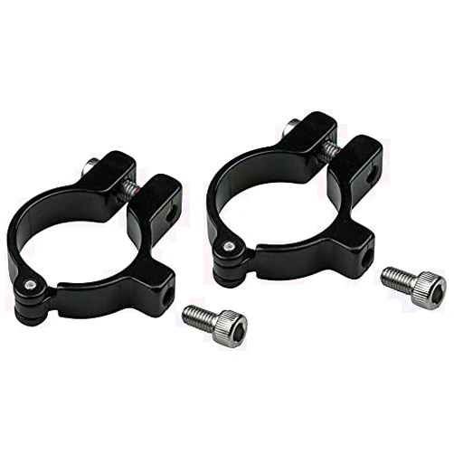 Velo Orange Hinged Water Bottle Cage Clamps - 28.6mm, Black