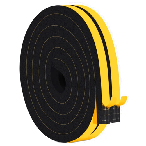 Trisiki Weatherproof Window Insulation Weather Stripping, Closed Cell Insulation Tape, Soundproof Door Weather Stripping Seal Strip, Adhesive Foam Tape, Dustproof, Air-Tight (1/2 in x 1/2 in x 26Ft)