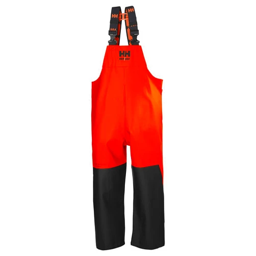 Helly-Hansen Workwear Storm Waterproof Bib Pants for Men Made from Heavy-Duty Breathable PVC-Coated Polyester for Mobility