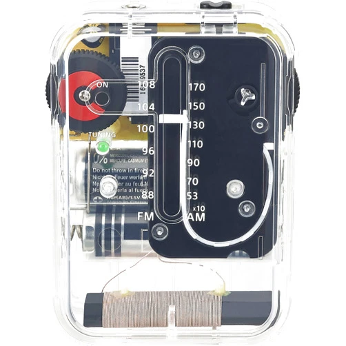 Sangean SR-32CL AM/FM Pocket Analog Radio (Clear)