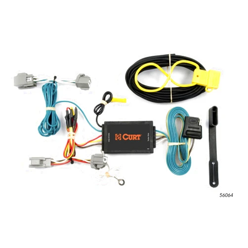 Curt Manufacturing CURT 56064 Vehicle-Side Custom 4-Pin Trailer Wiring Harness, Fits Select Lincoln MKS, Ford Fiesta Hatchback