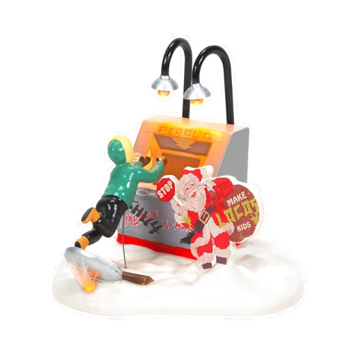 Department 56 Snow Village National Lampoon's Christmas Vacation Accessories Clark's End Run Lit Figurine, 5.9 Inch, Multicolor