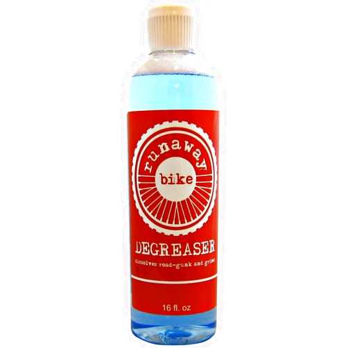 Runaway Bike DEGREASER. A Low-odor, Bio-friendly Degreaser, formulated for use in Bike Chain Cleaners and Scrubbing Tools