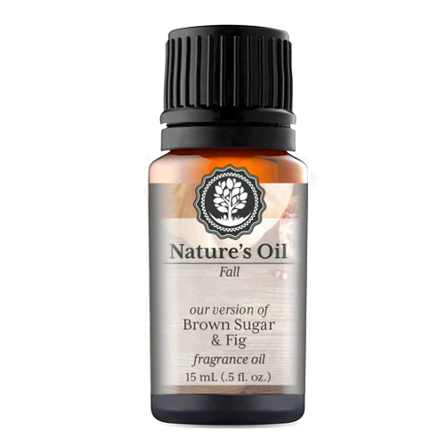 Nature's Oil Brown Sugar & Fig Fragrance Oil (15ml) for Diffusers, Soap Making, Candles, Lotion, Home Scents, Linen Spray, Bath Bombs, Slime