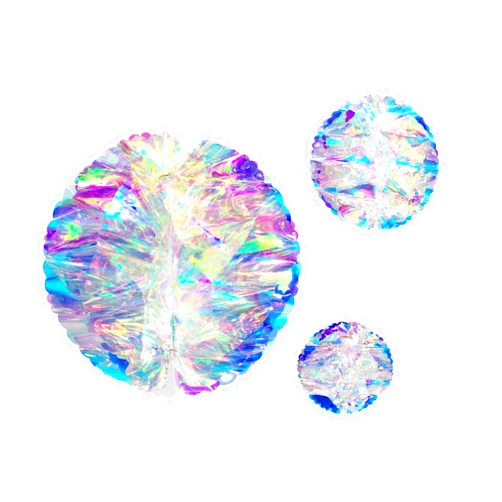 Cadpkler 3PCS Iridescent Honeycomb Ball -Honeycomb Ball Hanging Ornaments for Birthday Parties, Holiday Decorations, Family Parties and Wedding Ceremonies