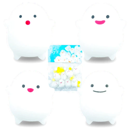 FUNSCENE 8PCS Warawara Toys, Cartoon Warawara Creative Squeeze Toys Children Kawaii Stress Relief Toys, Soft and Huggable Toys for Kids and Adults, Squishy Squeeze Toys for Kids with Autism/ADD