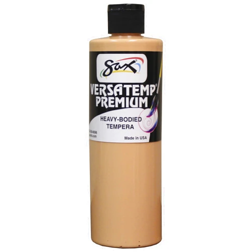 Sax Versatemp Premium Heavy-Bodied Tempera Paint, Peach, 1 Pint