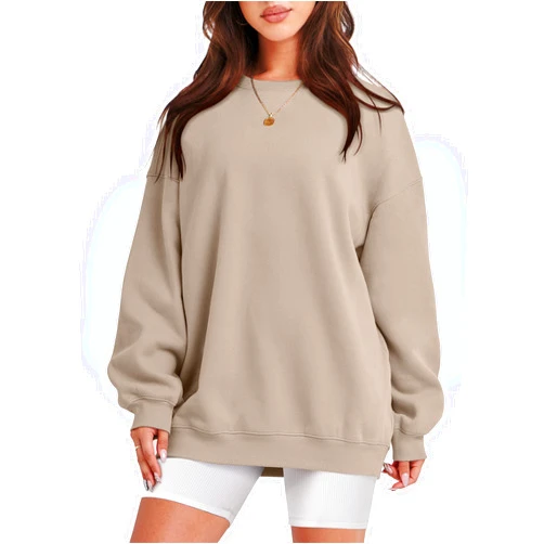 ANRABESS Women Oversized Sweatshirts Hoodies Fleece Crewneck Pullover Top Casual Fall Outfits Preppy Clothes Teen Girls 2024