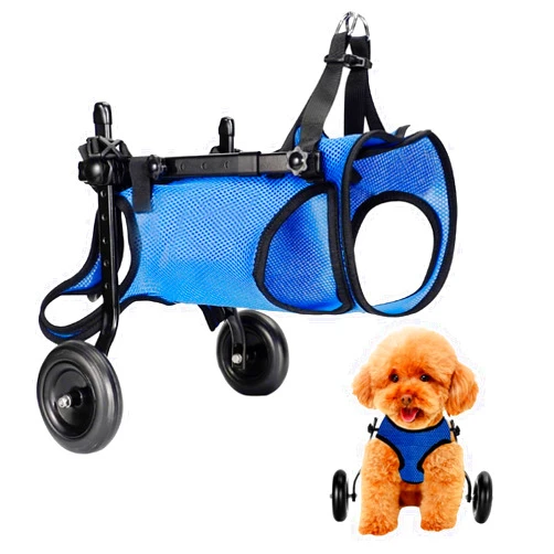 BECROWM Dog Wheelchair for Back Legs Adjustable Dog Wheelchairs with 2 Wheels Pet Doggy Wheelchairs with Disabled Hind Legs Walking-Dog Leg Brace and Hip Support, Light Weight