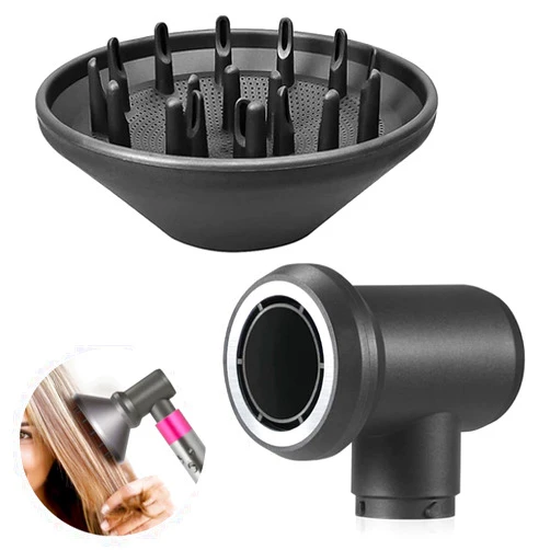 Bauzrryi Diffuser and Adaptor Compatible with Dyson Airwrap Attachments, Converting Your Air Wrap Curling Styler to A Hair Dryer