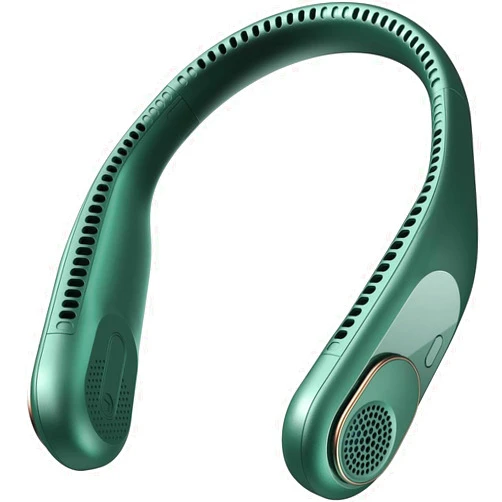 Bearwind Neck Fan - 4000mAh Portable Battery Powered Fan, 3 Speeds, Personal Wearable Mini Small Fan, Neck Fans That Blow Cold Air Rechargeable, Travel Camping Gifts For Women Men (Dark green)