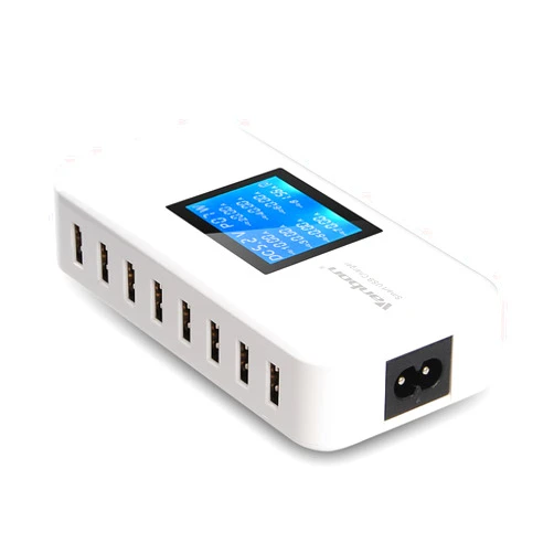 Vanbon 60W 8-Port USB Wall Charger, Multi Port USB Charger Charging Station W/LCD Compatible with Smart Phone, Tablet and Multiple Devices