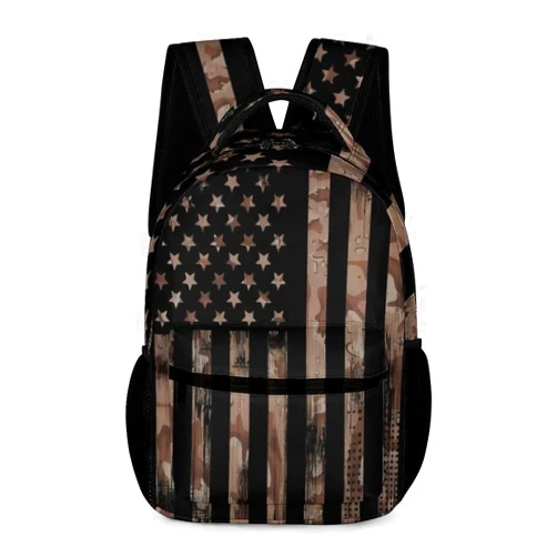 Enttgo American Flag Backpack Bookbag Laptop Bag Multipurpose Daypack for Boys Girls School, Men Women Patriotic Backpack