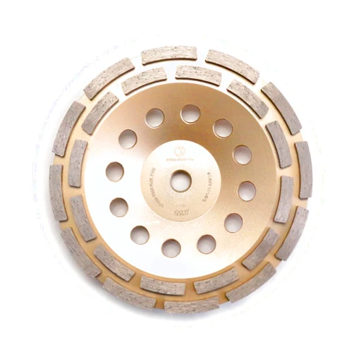 WHIRLWIND USA GSD 7 in. Diamond Grinding Cup Wheel Double Row Standard Higher Diamond Concentration with 5/8-Inch 11mm Thread (7
