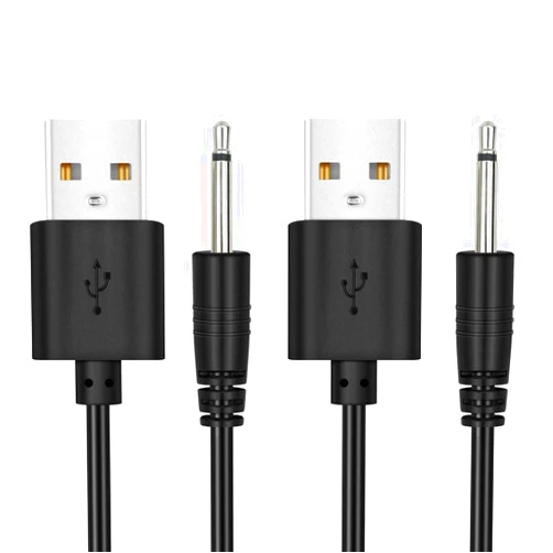 BATSOEASY 2 Pack 2.7ft Replacement DC Charging Cable, USB to DC 2.5mm Fast Charger Cord Adapter - 2.5mm (This is NOT Barrel Jack)
