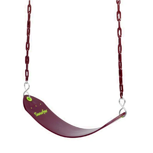 Swurfer Tree Outdoor Swing Set Swings – Playground Swing Seat Replacement, Swing Set Accessories, Easy Installation, Comfortable Heavy Duty Rubber Coated Chains, Weather Resistant, Ages 4 and Up