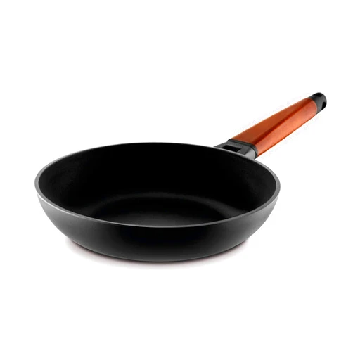 Castey Frying Pan with Removable Wooden Handle, 24 cm