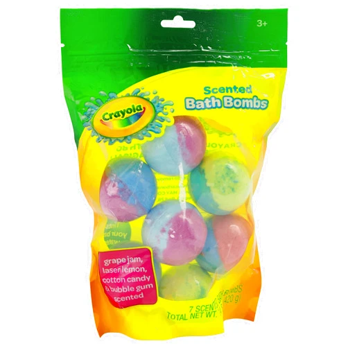 Taste Beauty Crayola Colorful Scented Bath Bombs 7Ct