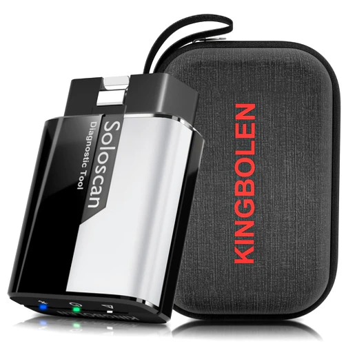 KINGBOLEN Soloscan for Land Rover Jaguar OBD2 Scanner Bluetooth, Bi-Directional Scan Tool for iOS & Android, Full System Car Diagnostic Scanner, All Reset Service, Lifetime Update