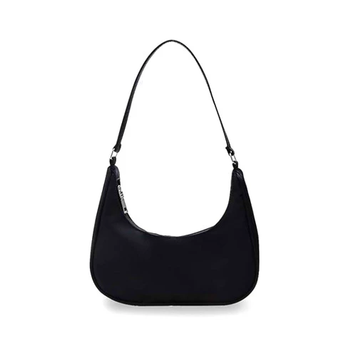 Generic Shoulder Crescent Bag with Zipper Small Handbag for Women, Ladies' Shoulder Bag Fashionable Dumpling Bags Luna Bags