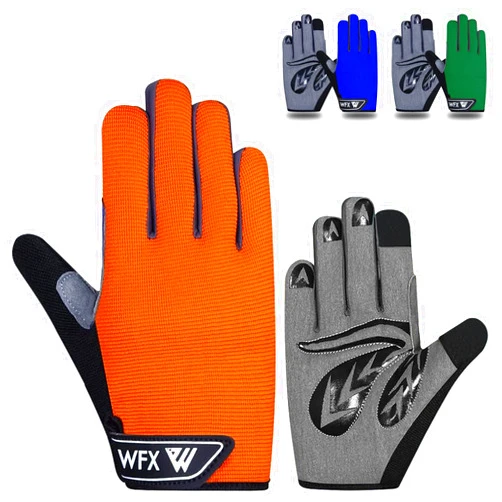 WFX Cycling Gloves Toddler Mountain Bike Handlebar Grips Gel Padding Full Finger Baseball Glove Workout Football Gloves Youth Boys 8-12 Kids Gardening Gloves MTB Gloves