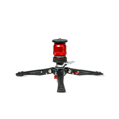 IFOOTAGE Cobra 3 Base-P Tripod,Low Profile Minipod,Pedal Locking Design,Auto Locking Sleeve,360°Smooth Rotation,1/4